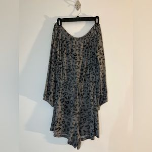 Animal print romper, perfect for the beach or a beach town evening stroll. .
